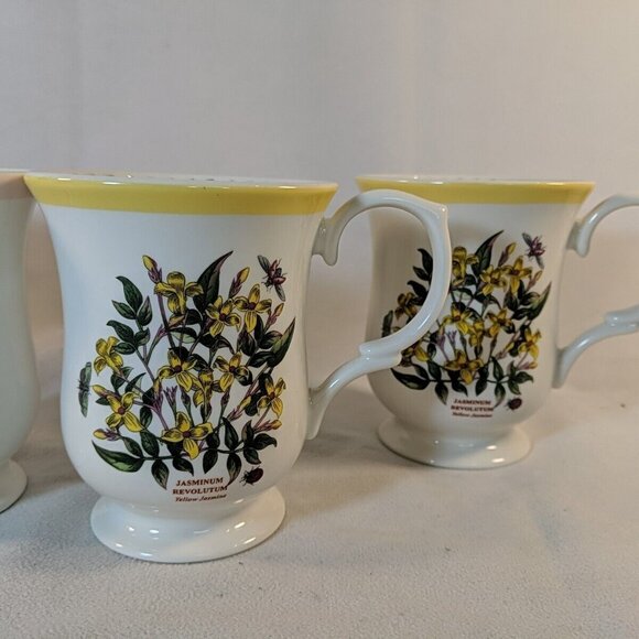 Portmeirion Botanic Garden 4 Set Mugs Floral T1901 T1801 Terrace Lot Pedestal - Picture 2 of 14